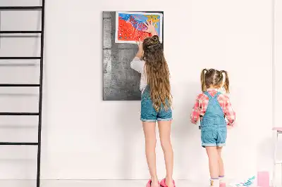 Magnetinė lenta su rašikliu subraižyto metalo dizaino