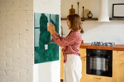 Magnetinė piešimo lenta smaragdo spalvos