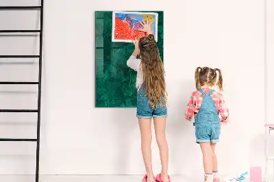 Magnetinė piešimo lenta smaragdo spalvos
