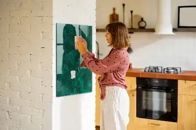 Magnetinė piešimo lenta smaragdo spalvos