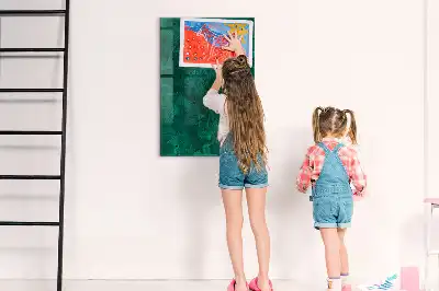 Magnetinė piešimo lenta smaragdo spalvos