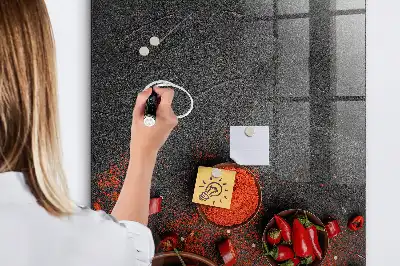 Magnetinė piešimo lenta maltos paprikos milteliai