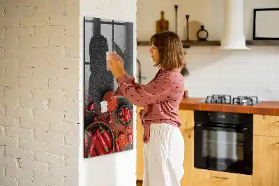 Magnetinė piešimo lenta maltos paprikos milteliai