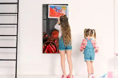 Magnetinė piešimo lenta maltos paprikos milteliai