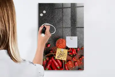 Magnetinė piešimo lenta maltos paprikos milteliai