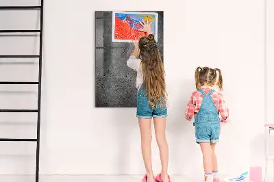 Magnetinė lenta su rašikliu betono dizaino