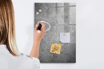 Magnetinė lenta su rašikliu betono dizaino