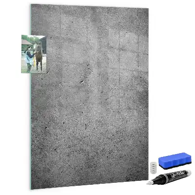 Magnetinė lenta su rašikliu betono dizaino