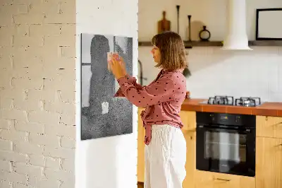 Magnetinė lenta su rašikliu betono dizaino