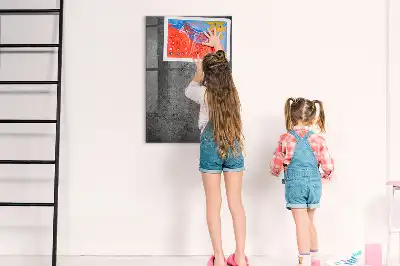 Magnetinė lenta su rašikliu betono dizaino