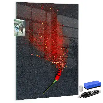 Maltos paprikos milteliai su magnetine lenta ir rašikliu