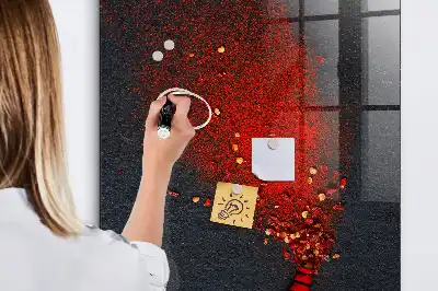 Maltos paprikos milteliai su magnetine lenta ir rašikliu