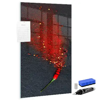 Maltos paprikos milteliai su magnetine lenta ir rašikliu