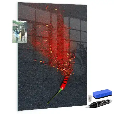Maltos paprikos milteliai su magnetine lenta ir rašikliu