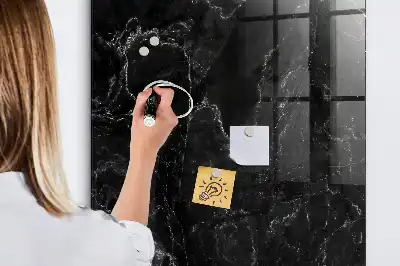 Magnetinė piešimo lenta tamsaus marmuro rašto
