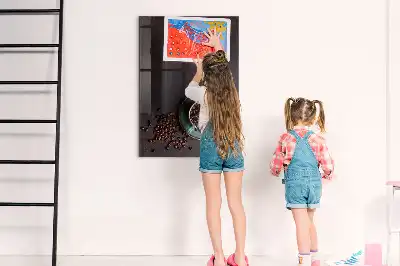 Magnetinė lenta su rašikliu skirta kavos pupelėms
