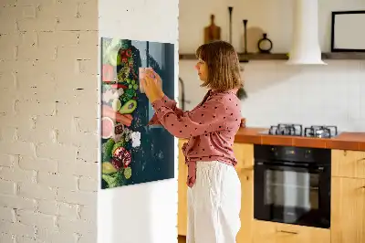 Magnetinė lenta su rašikliu veganiškas stalas