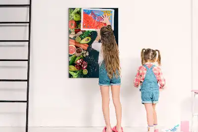 Magnetinė lenta su rašikliu veganiškas stalas