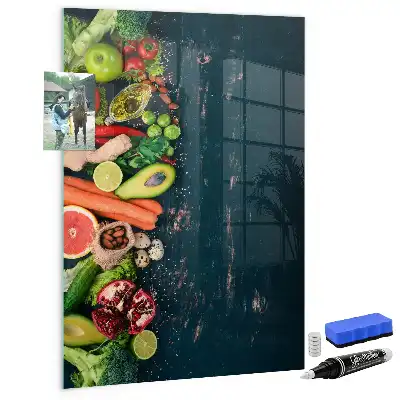Magnetinė lenta su rašikliu veganiškas stalas