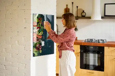 Magnetinė lenta su rašikliu veganiškas stalas