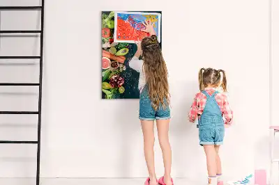 Magnetinė lenta su rašikliu veganiškas stalas