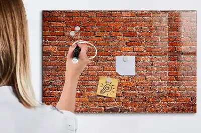 Magnetinė sauso valymo lenta senovinės plytų sienos rašto