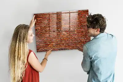 Magnetinė sauso valymo lenta senovinės plytų sienos rašto