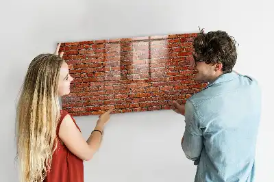 Magnetinė sauso valymo lenta senovinės plytų sienos rašto
