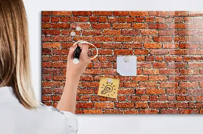 Magnetinė sauso valymo lenta senovinės plytų sienos rašto