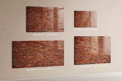 Magnetinė sauso valymo lenta senovinės plytų sienos rašto