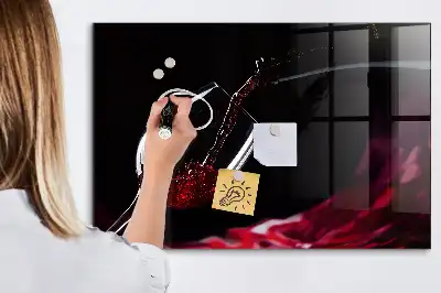 Magnetinė sauso valymo lenta vyno dizaino