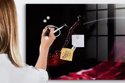 Magnetinė sauso valymo lenta vyno dizaino