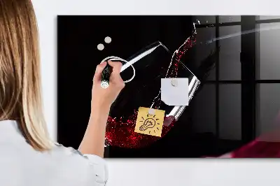Magnetinė sauso valymo lenta vyno dizaino