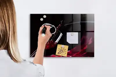 Magnetinė sauso valymo lenta vyno dizaino