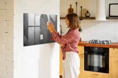 Magnetinė lenta sausam valymui metalinė sienelė