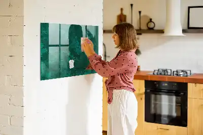 Magnetinė lenta sausam valymui smaragdinės spalvos
