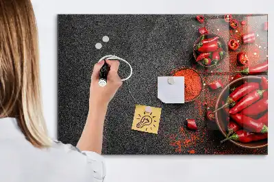 Magnetinė lenta sausam valymui raudonosios paprikos