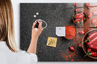Magnetinė lenta sausam valymui raudonosios paprikos
