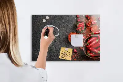 Magnetinė lenta sausam valymui raudonosios paprikos