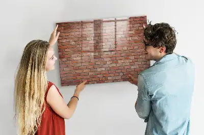 Magnetinė sauso valymo lenta plytų sienos rašto