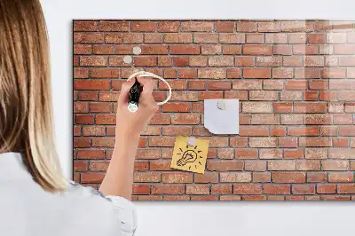 Magnetinė sauso valymo lenta plytų sienos rašto