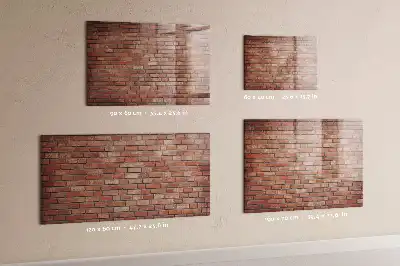 Magnetinė sauso valymo lenta plytų sienos rašto