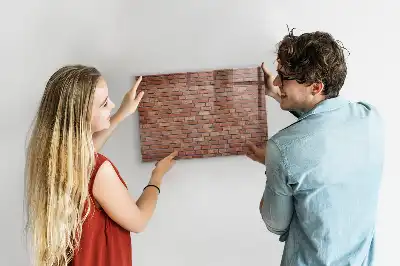 Magnetinė sauso valymo lenta plytų sienos rašto