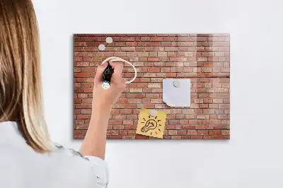 Magnetinė sauso valymo lenta plytų sienos rašto