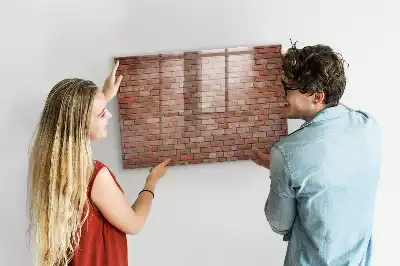 Magnetinė sauso valymo lenta plytų sienos rašto