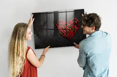 Magnetinė sauso valymo lenta modelis Paprikų širdis