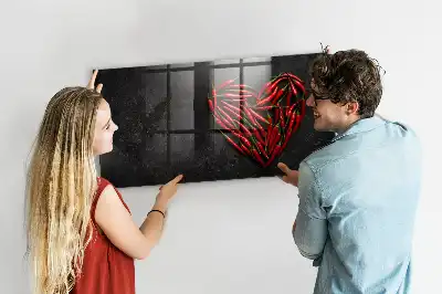 Magnetinė sauso valymo lenta modelis Paprikų širdis