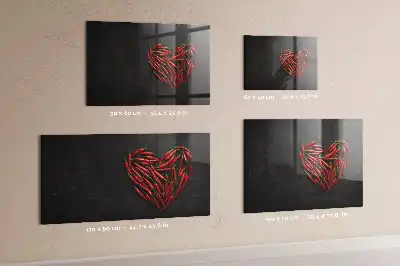 Magnetinė sauso valymo lenta modelis Paprikų širdis