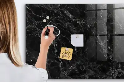 Magnetinė sauso valymo lenta tamsaus marmuro rašto