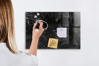 Magnetinė rašymo lenta juodo marmuro rašto